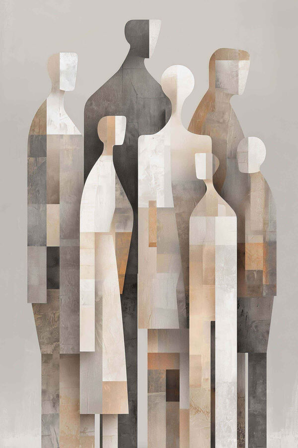 Group of people standing together Group of people standing together