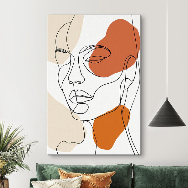 Drawing of a woman's face Drawing of a woman's face