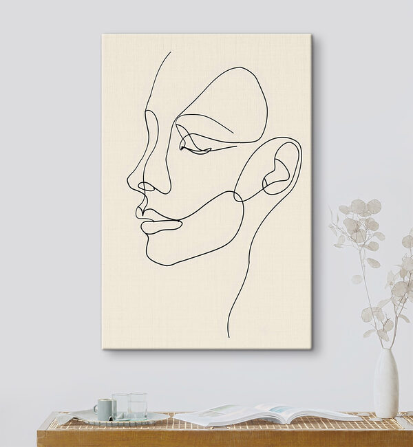 Drawing of a woman's face Drawing of a woman's face
