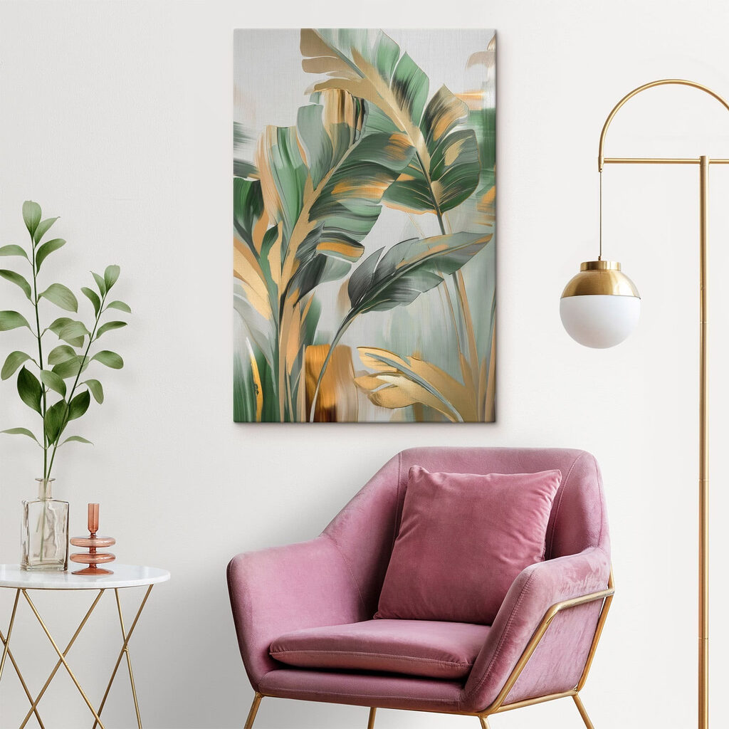 Vibrant leaves in elegant composition