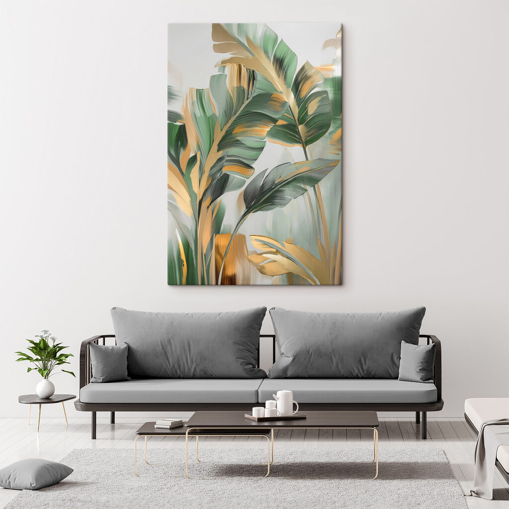 Vibrant leaves in elegant composition