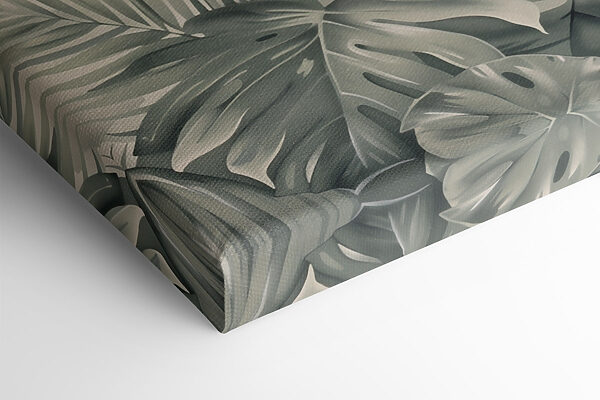 Lush green leaves in soft tones