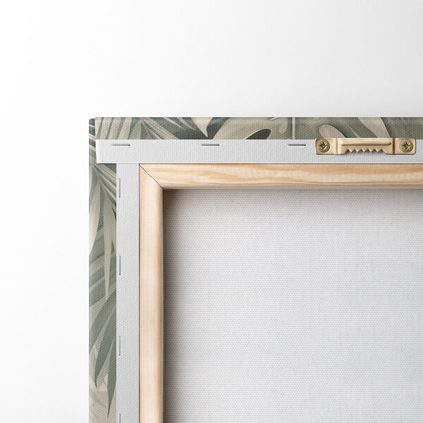 Lush green leaves in soft tones