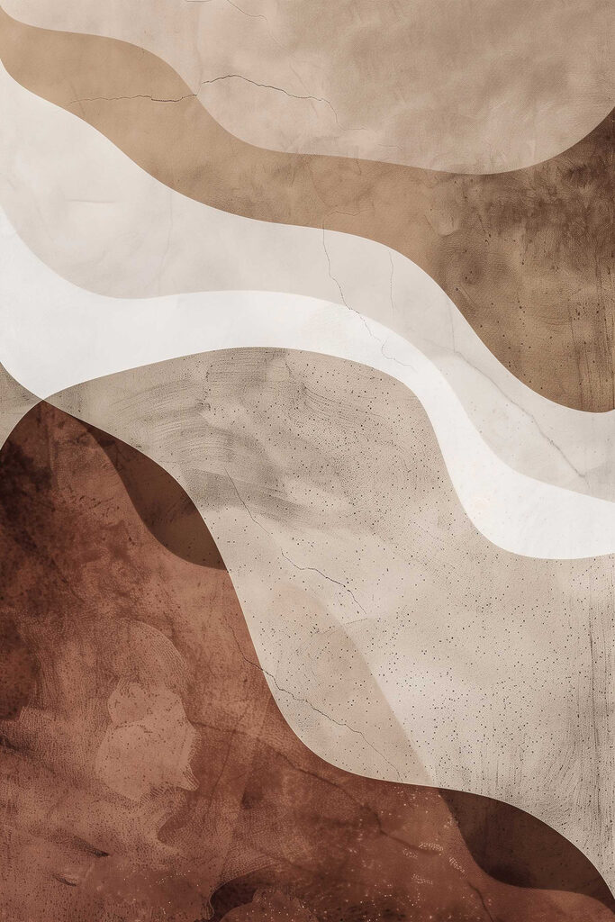 Brown and white wavy pattern