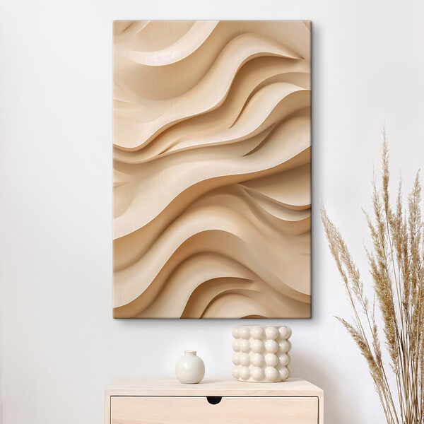 Fluid forms in soft neutral tones