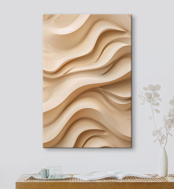 Fluid forms in soft neutral tones