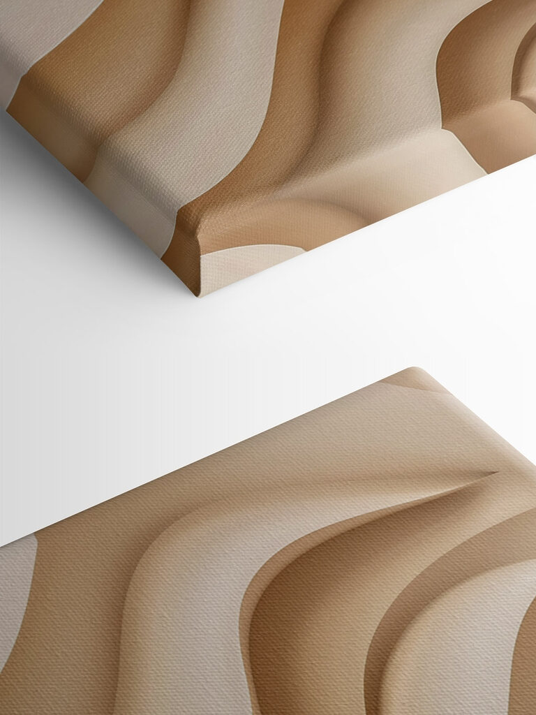 Fluid forms in soft neutral tones