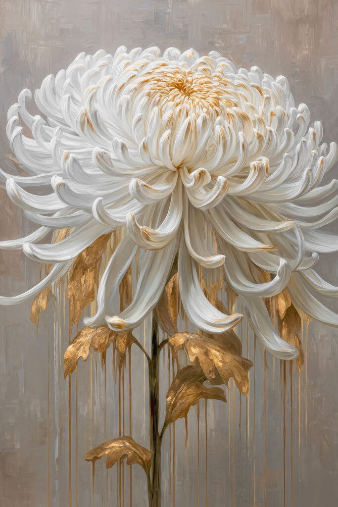 Elegant flower with flowing petals Elegant flower with flowing petals