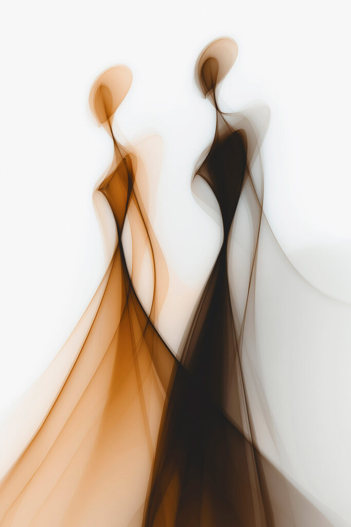 Couple of women in long dresses Couple of women in long dresses