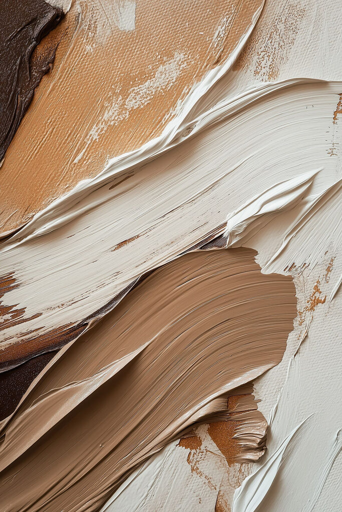 Abstract strokes in earthy tones