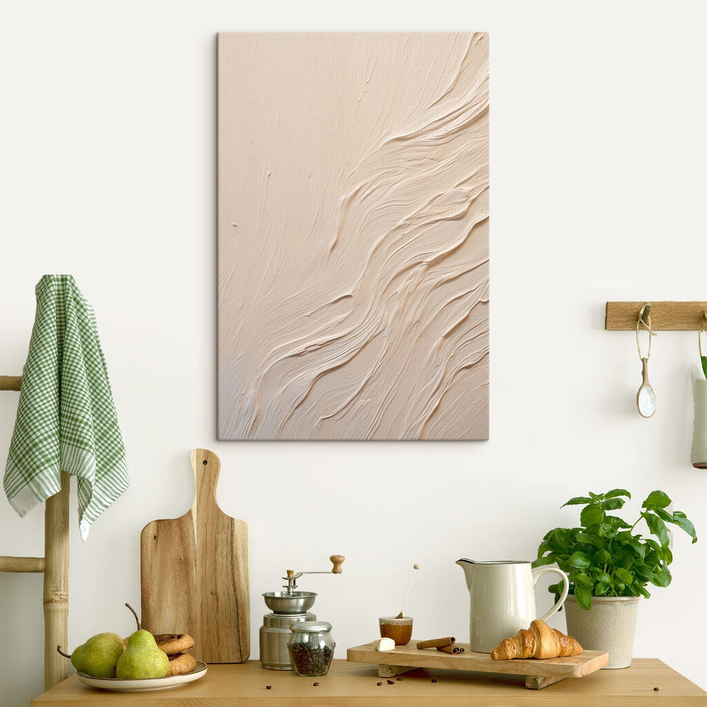 White surface with wavy lines White surface with wavy lines