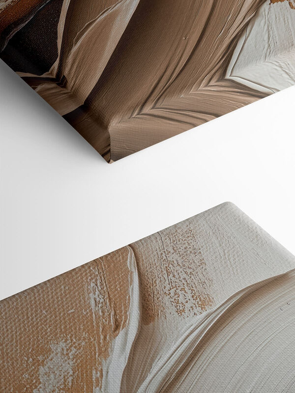 Abstract strokes in earthy tones