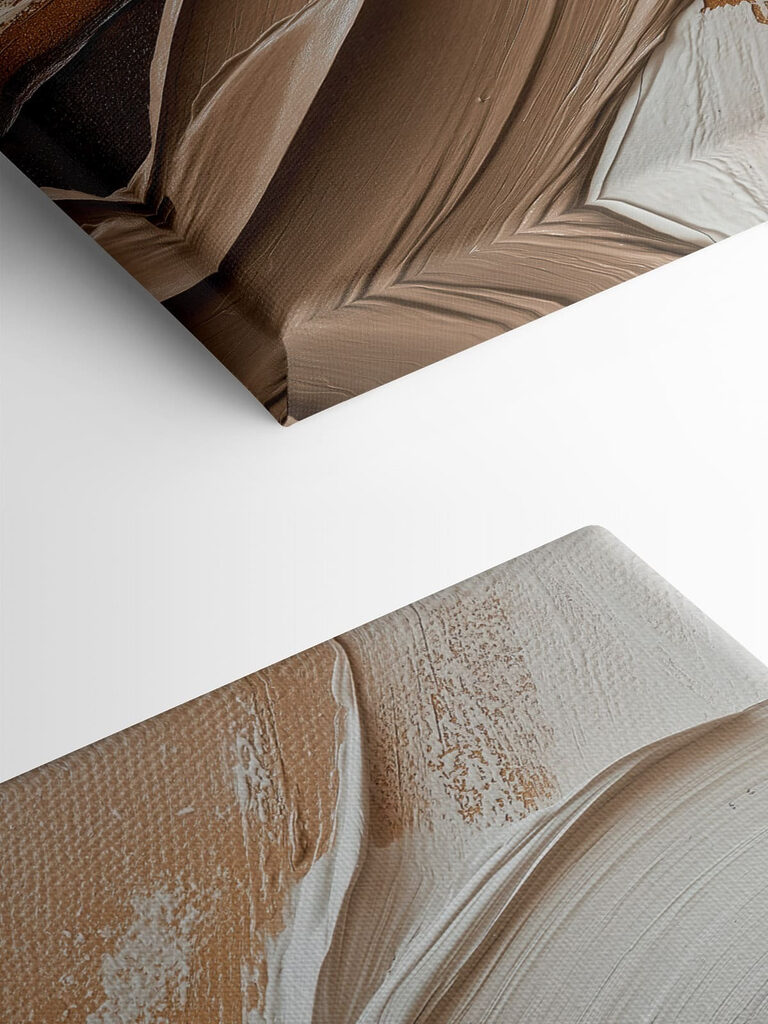 Abstract strokes in earthy tones