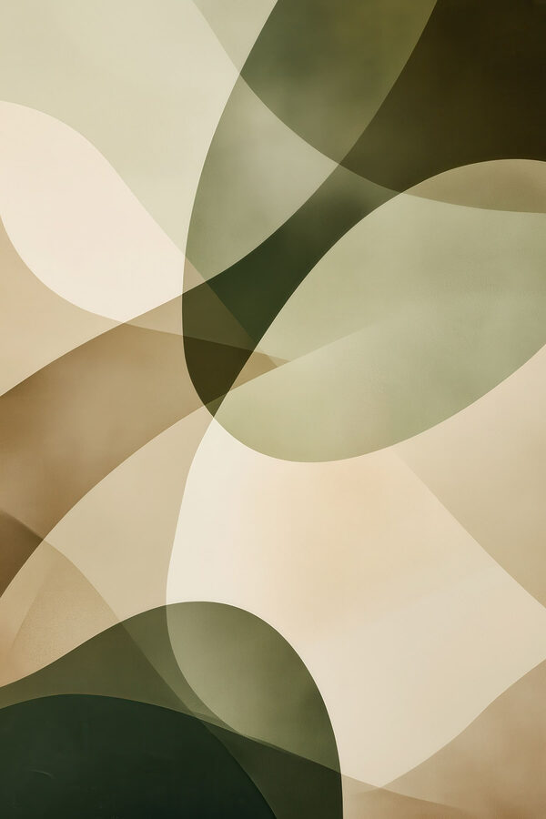 Soft curves in earth tones blend