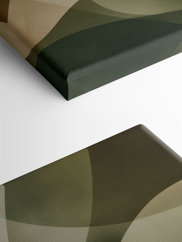 Soft curves in earth tones blend