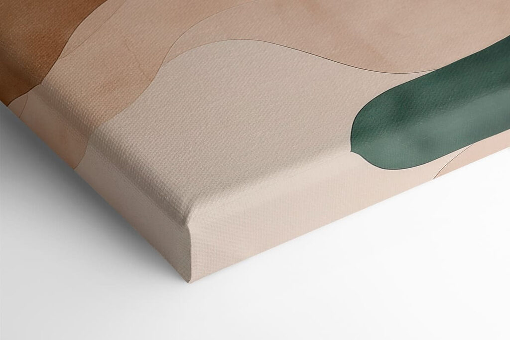 Soft, flowing waves of earth tones