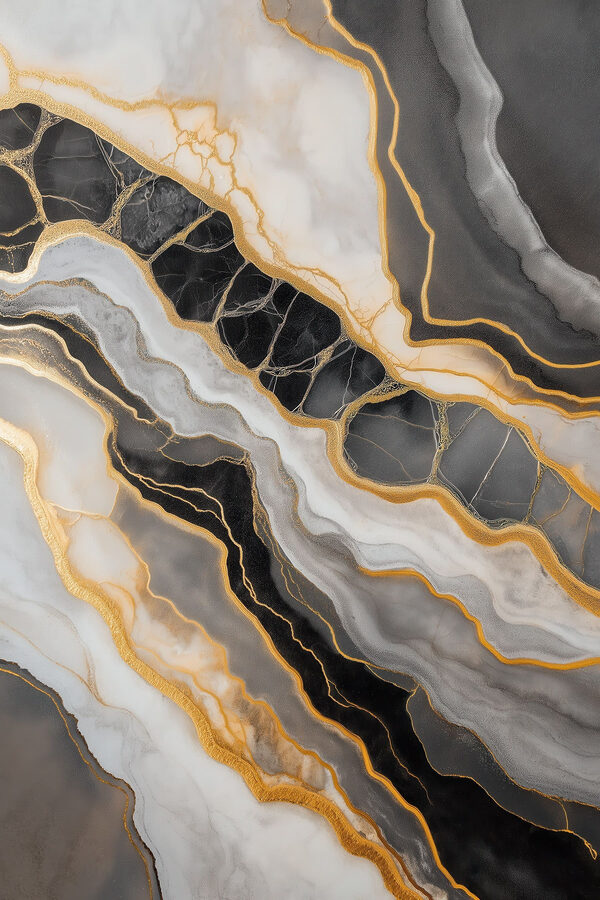 Elegant waves of black and white