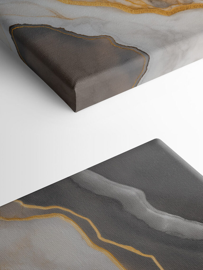 Elegant waves of black and white