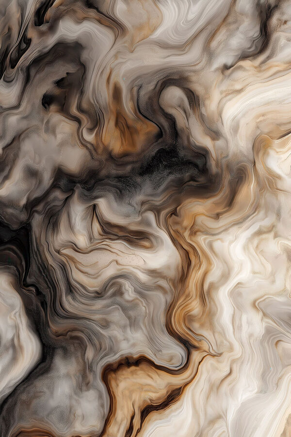 Flowing swirls of earthy tones