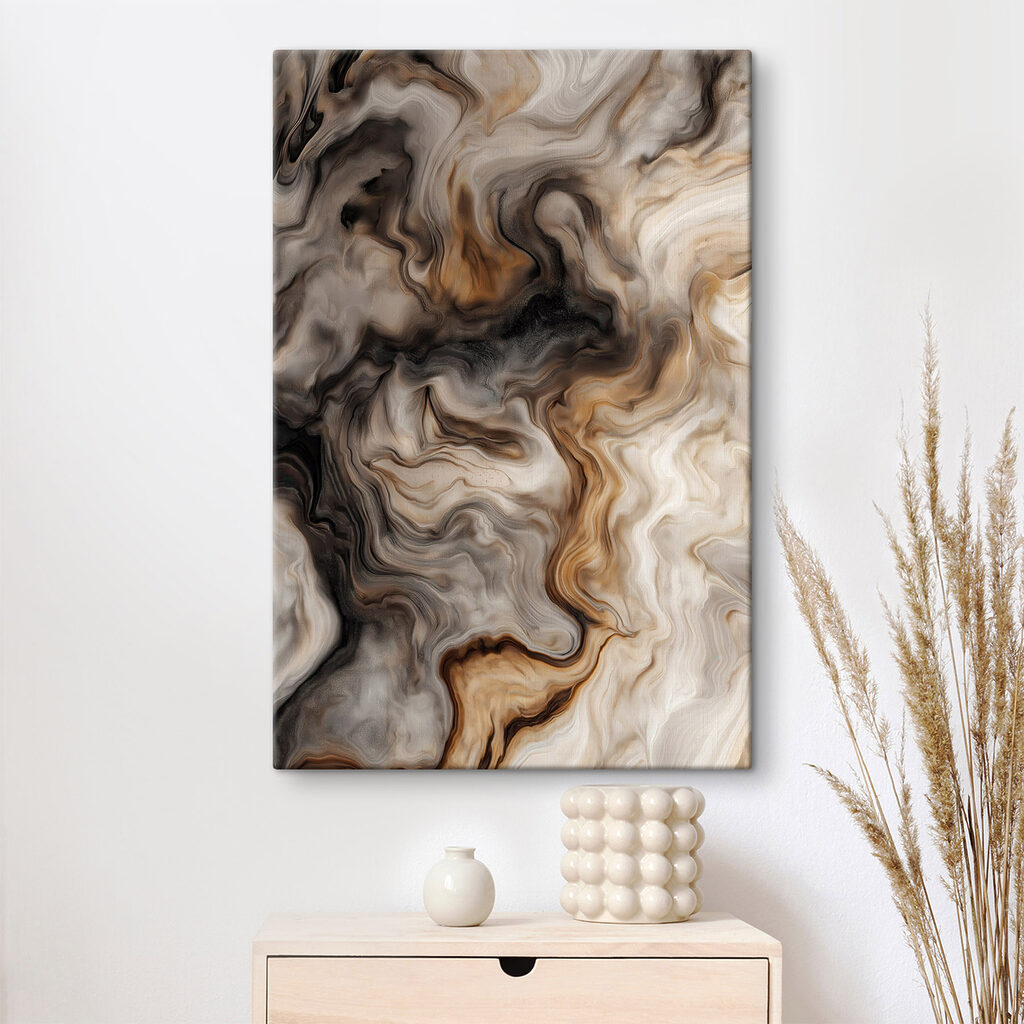 Flowing swirls of earthy tones