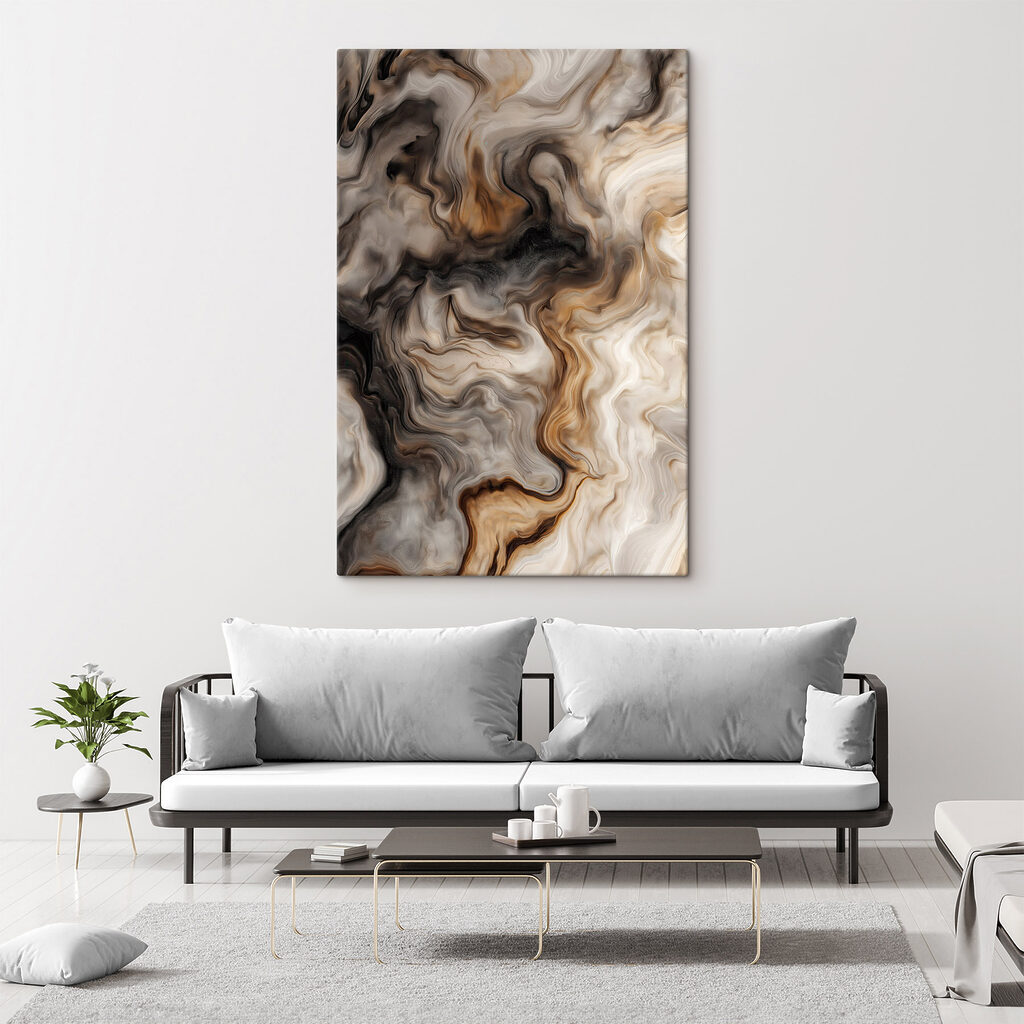 Flowing swirls of earthy tones