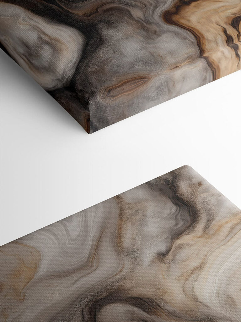 Flowing swirls of earthy tones