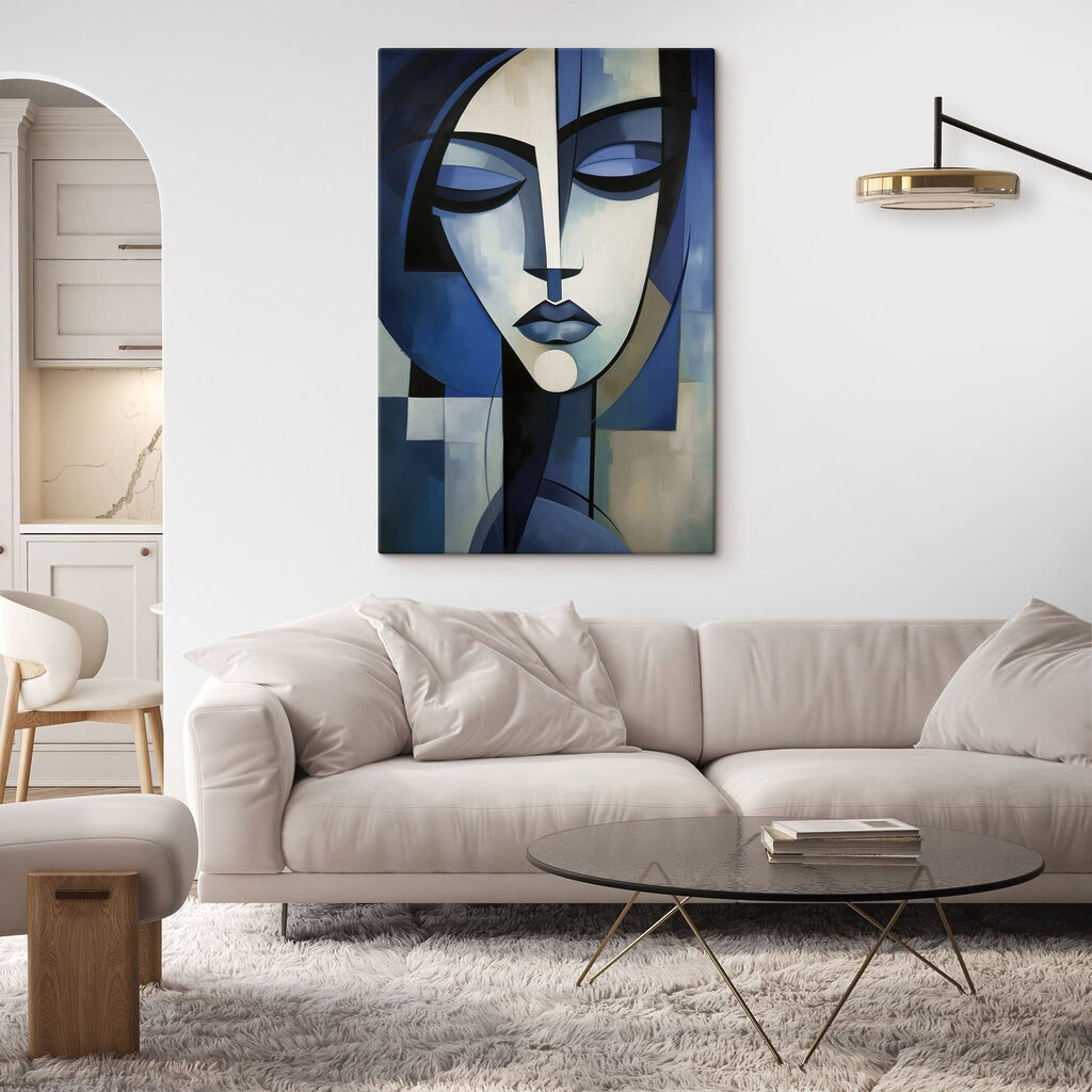 Painting of a woman's face