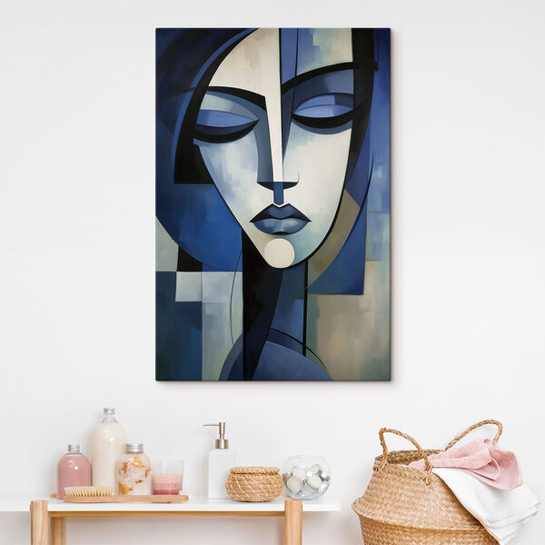 Painting of a woman's face