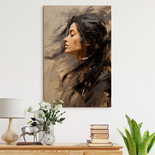Profile of serenity and strength