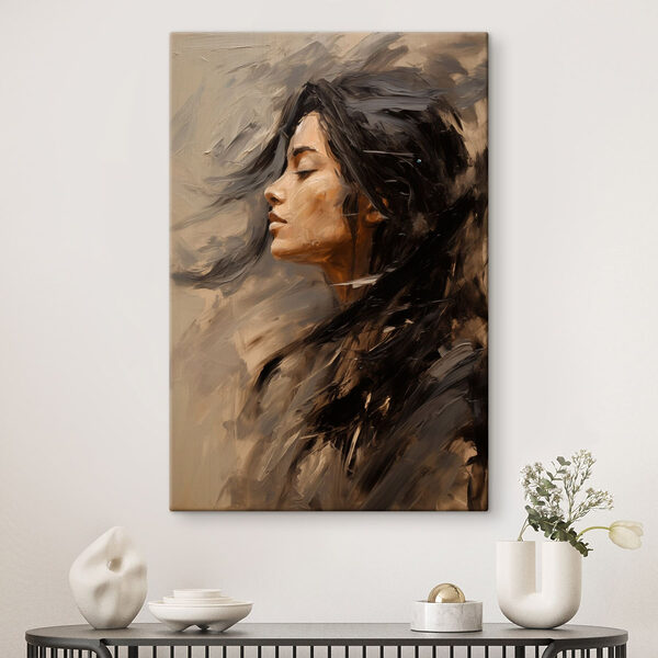 Profile of serenity and strength
