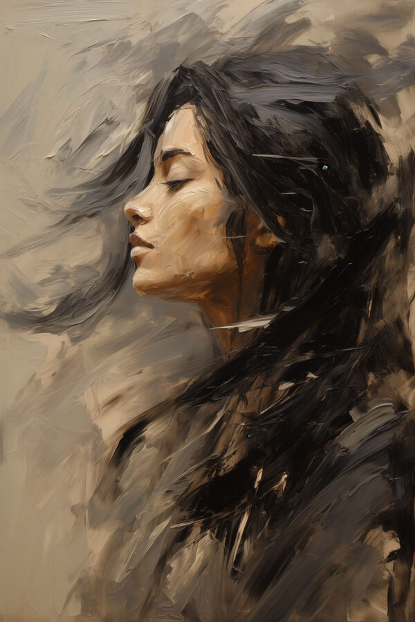 Profile of serenity and strength