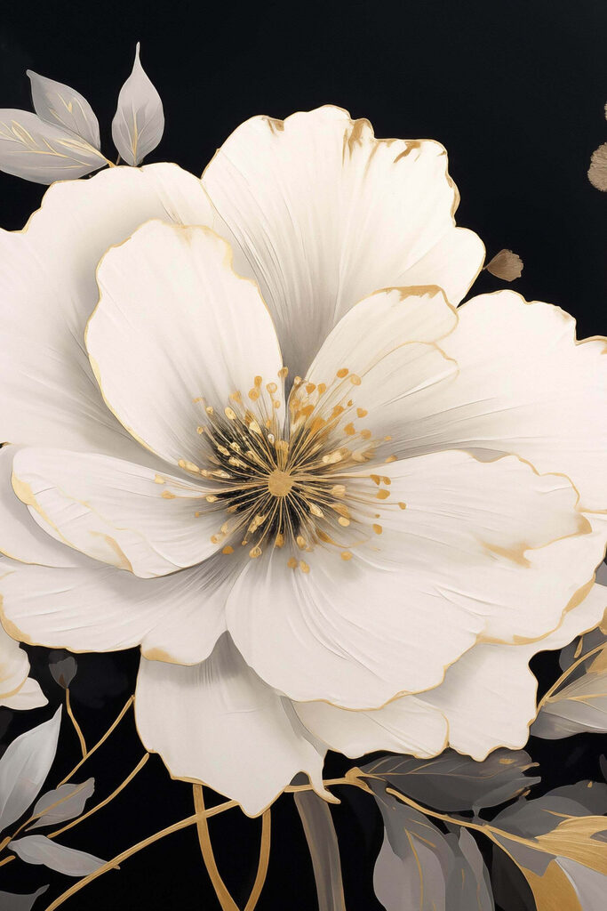 Beautiful flower against dark background