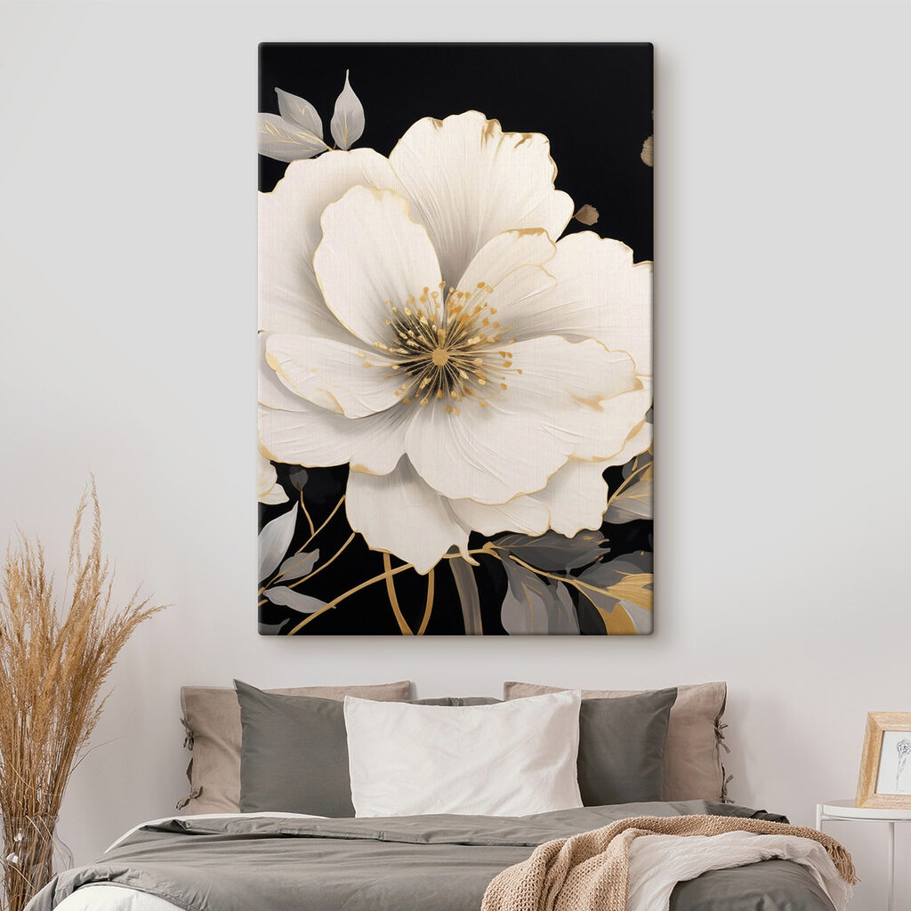 Beautiful flower against dark background