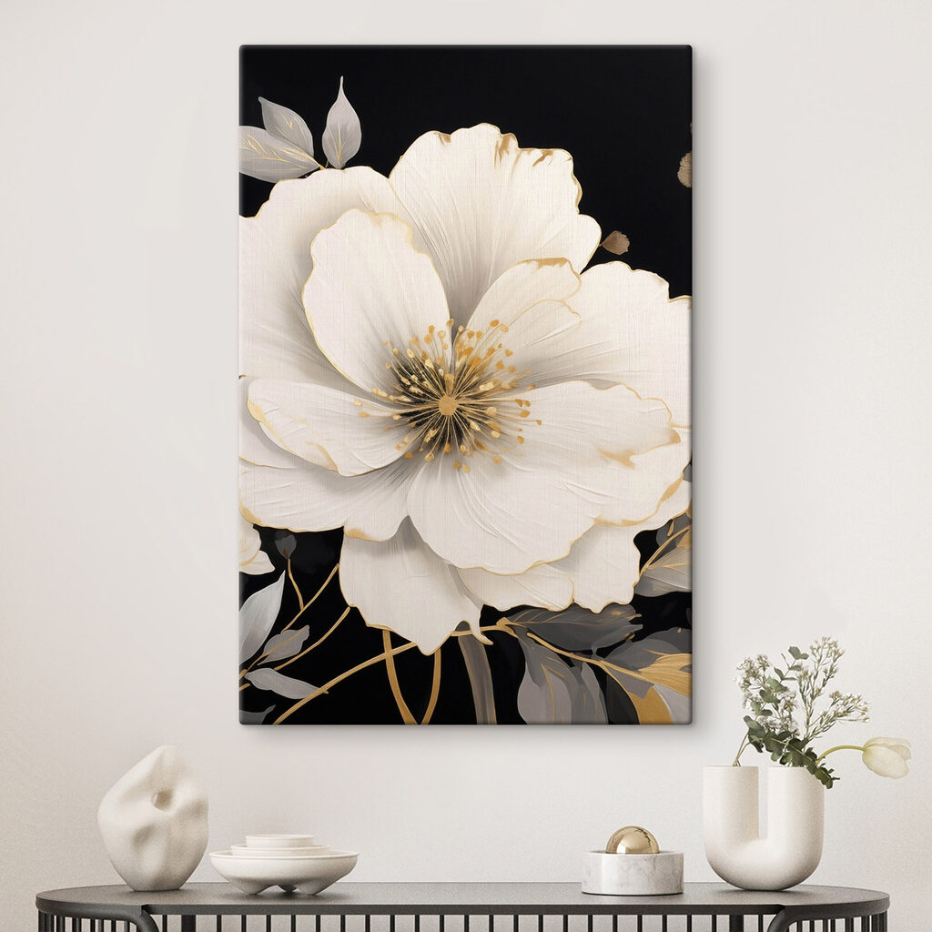 Beautiful flower against dark background
