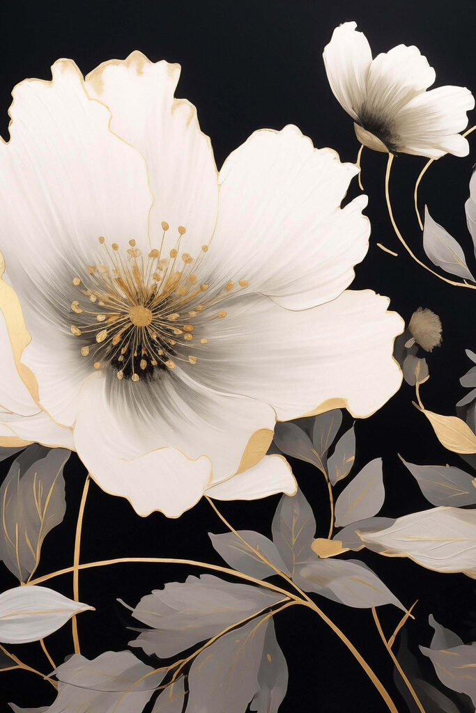 Beautiful floral design with delicate details Beautiful floral design with delicate details