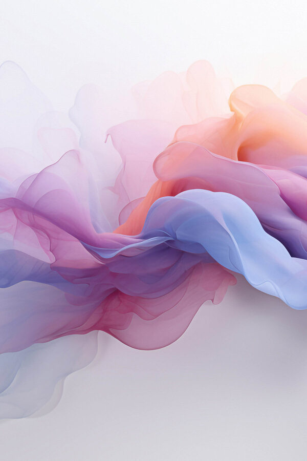 Colorful fabric in motion