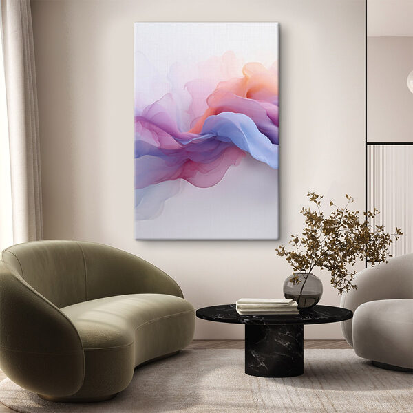 Colorful fabric in motion