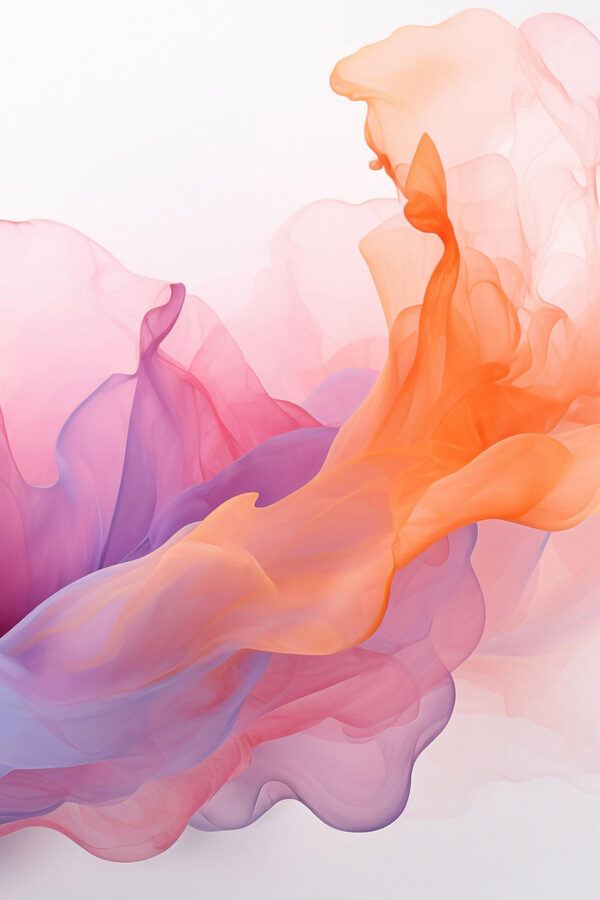 Colorful smoke in a white background Colorful smoke in a white background