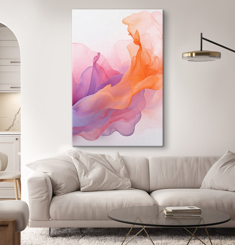 Colorful smoke in a white background Colorful smoke in a white background