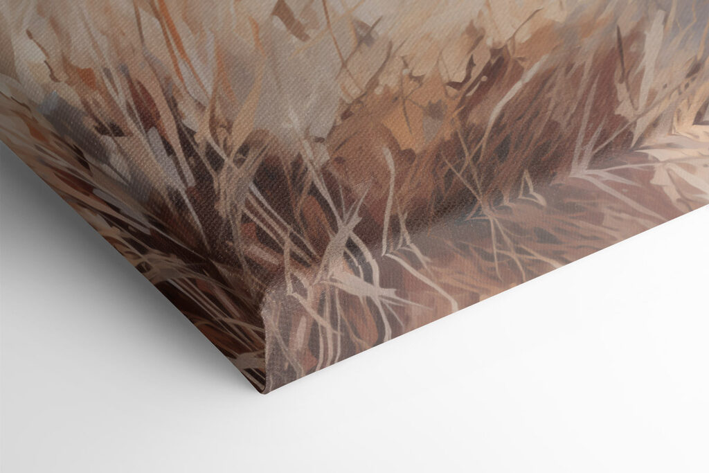 Watercolor painting of a field of grass and a body of water Watercolor painting of a field of grass and a body of water