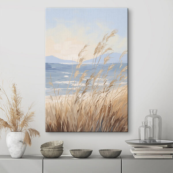 Gentle waves meet swaying grass Gentle waves meet swaying grass