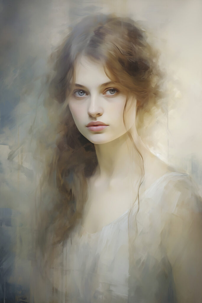 Woman with long hair