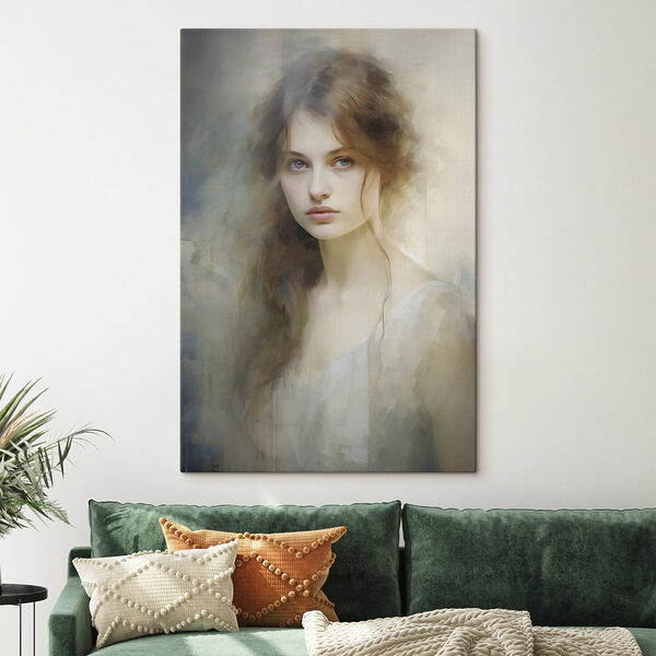 Woman with long hair