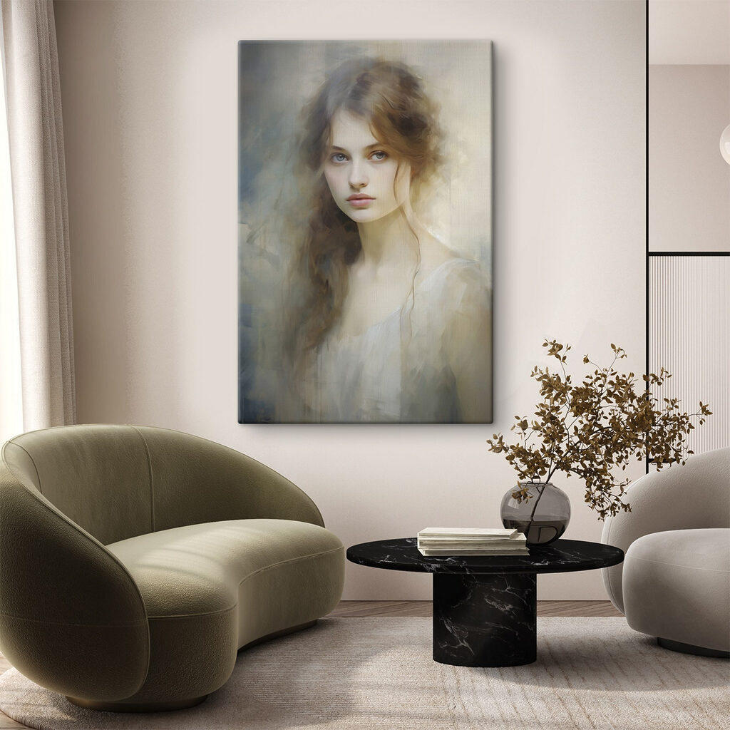 Woman with long hair