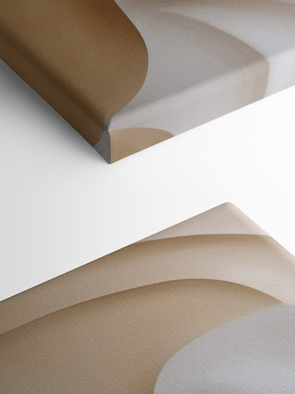White and brown wavy fabric