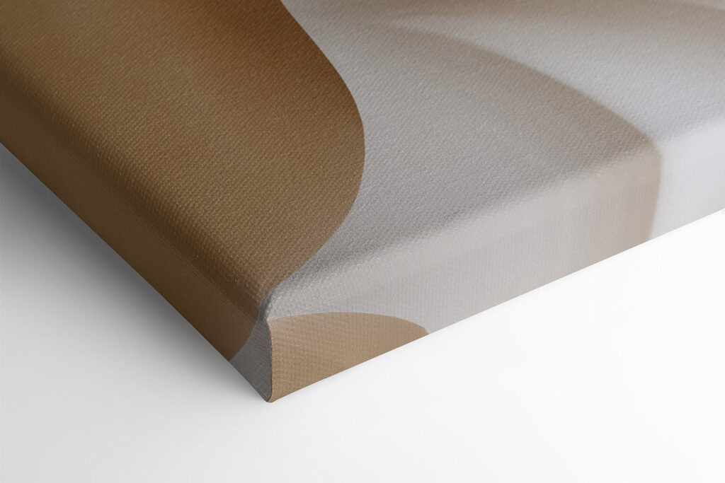White and brown wavy fabric