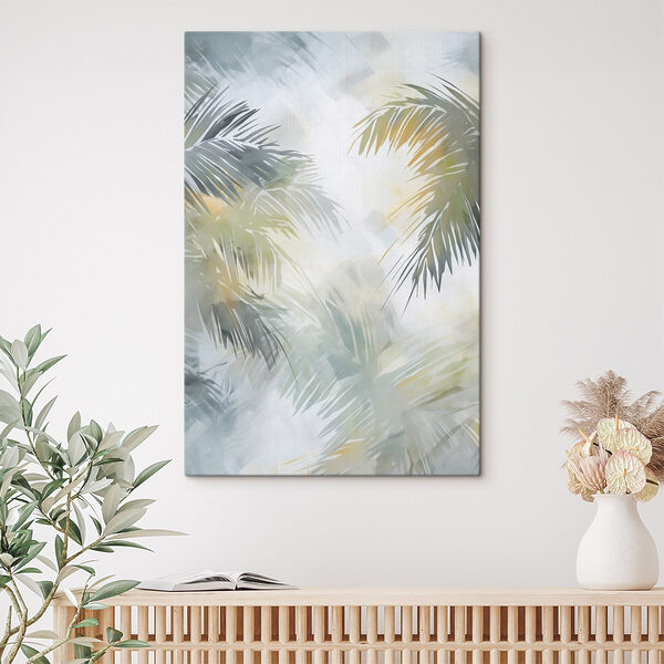 Palm trees in the sky