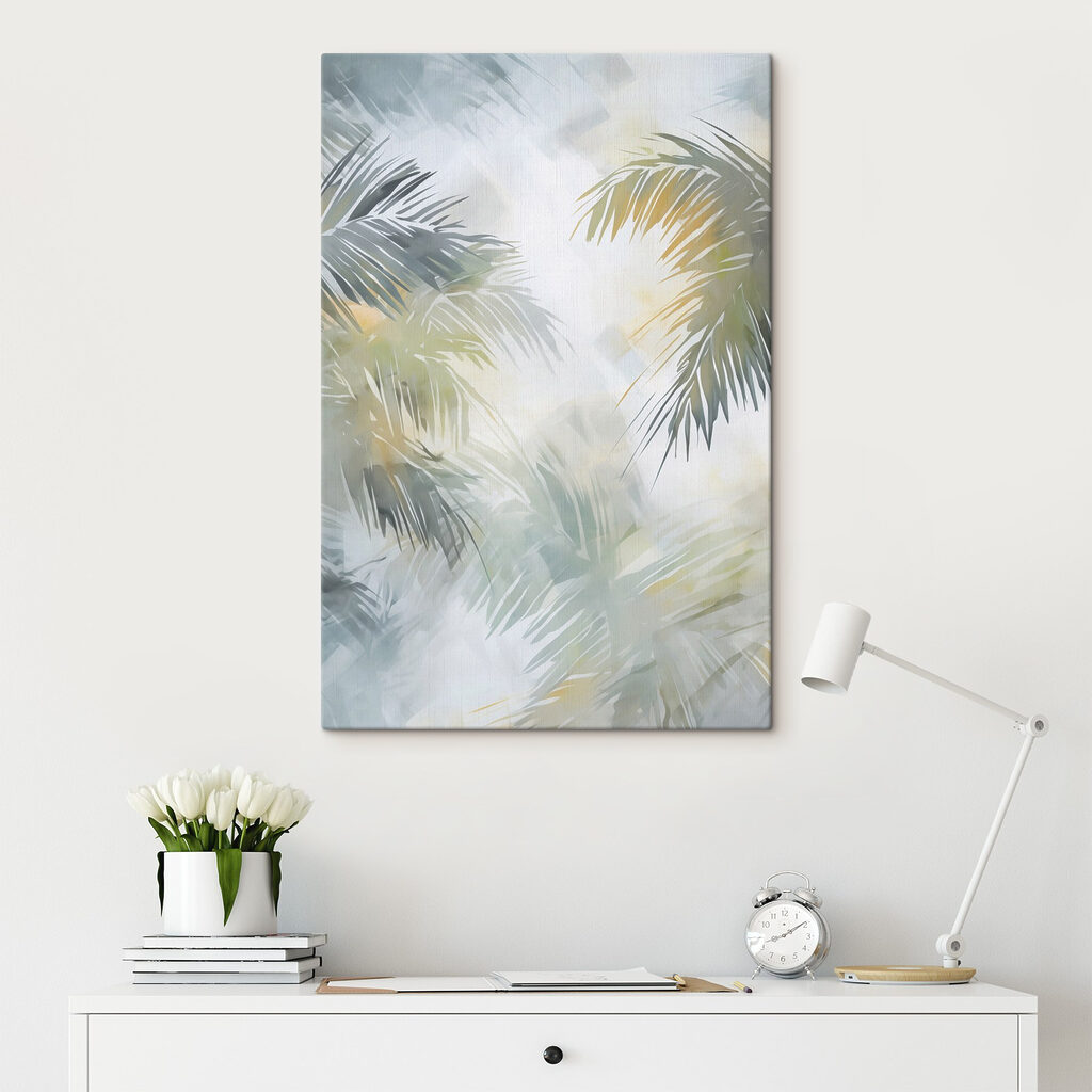 Palm trees in the sky