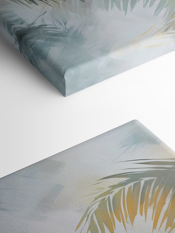 Palm trees in the sky