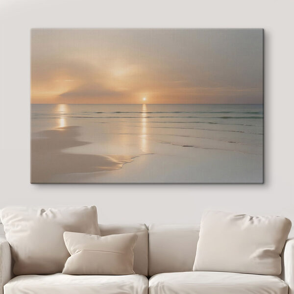 Sunset over a beach